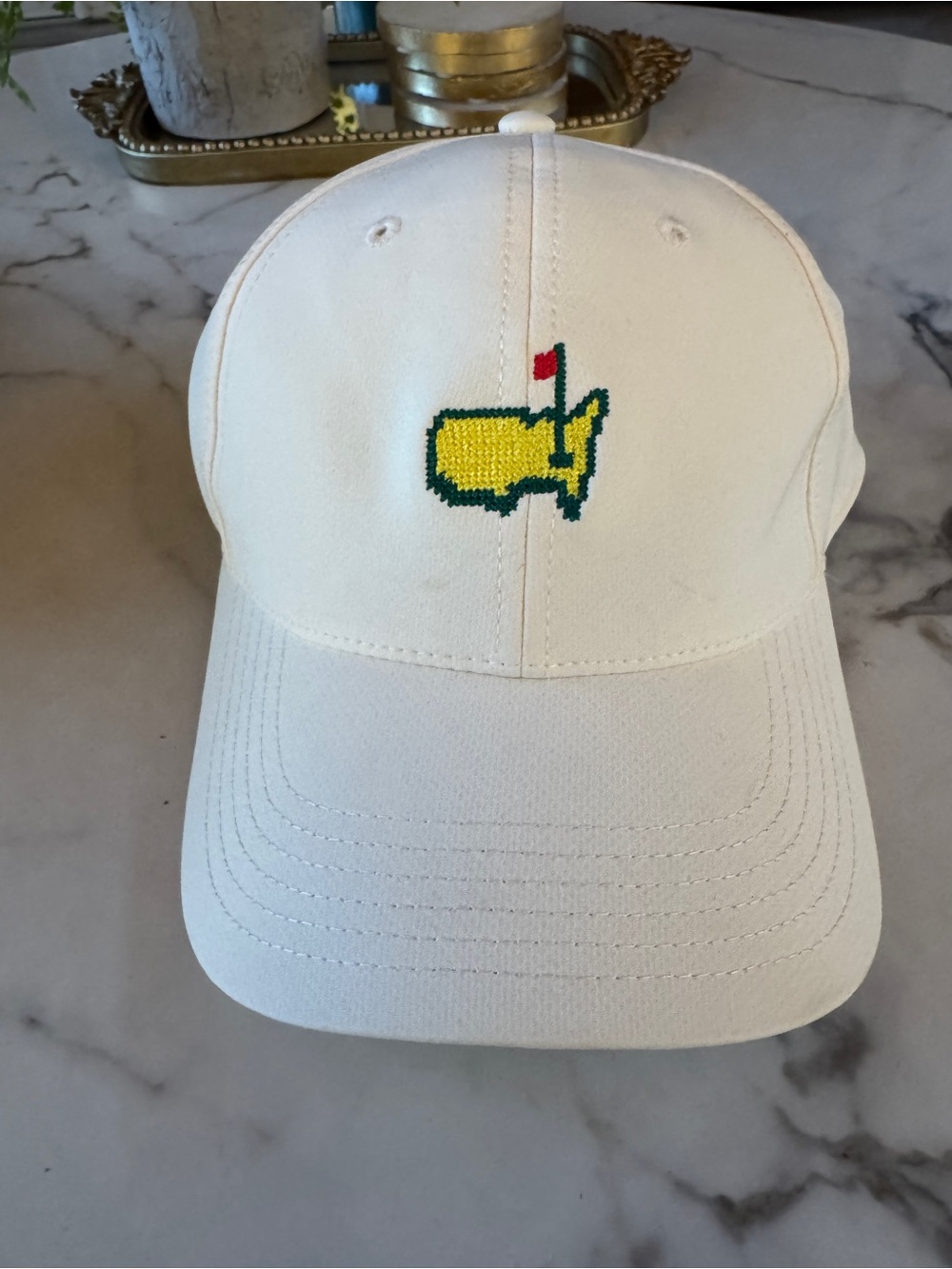 White Needle Point official Masters Tournament golf hat
